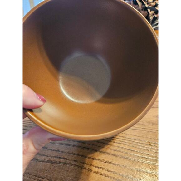 Elama Stoneware Elk Woodland Soup Cereal Salad Dessert Bowls Set Of 3 - Picture 3 of 4